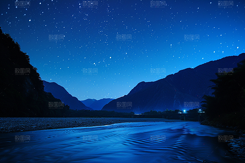 灿烂星空梦幻唯美素材