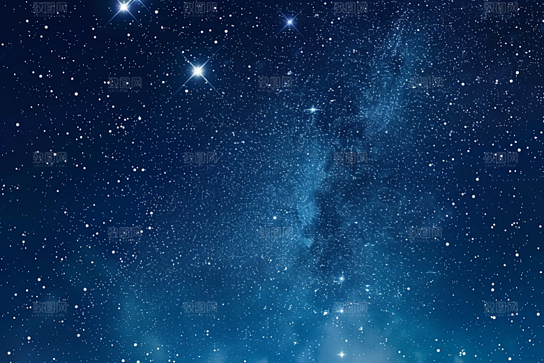 灿烂星空星辰梦幻素材