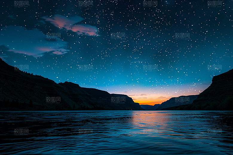 灿烂星空天空银河素材