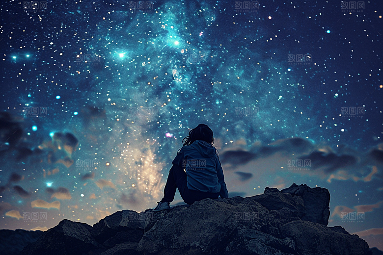 灿烂星空天空宇宙素材