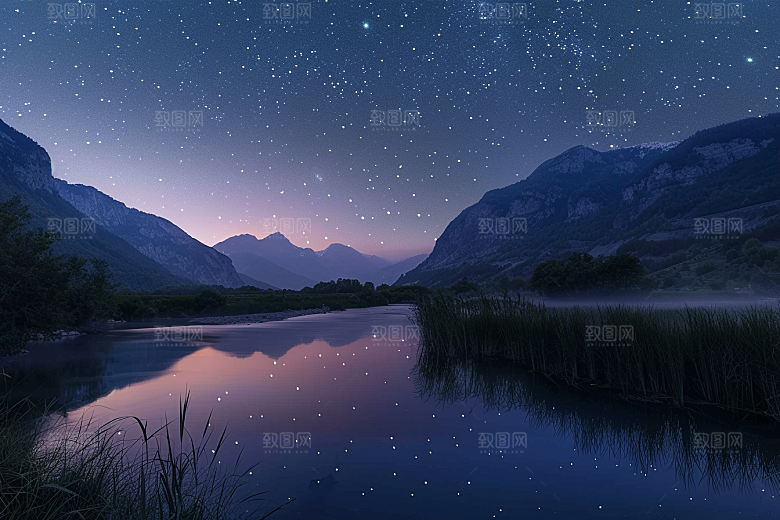 灿烂星空天空太阳系素材