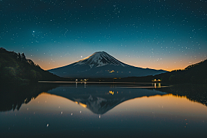 灿烂星空银河天空素材