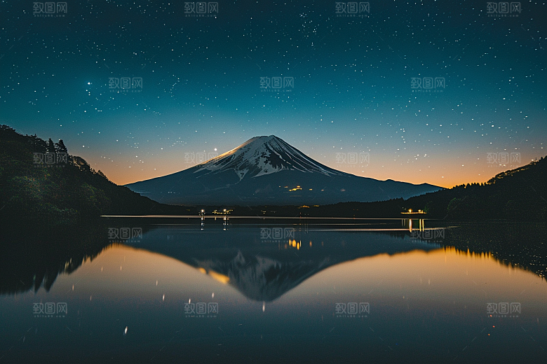 灿烂星空银河天空素材