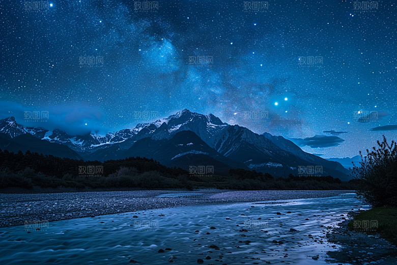 灿烂星空梦幻高清素材