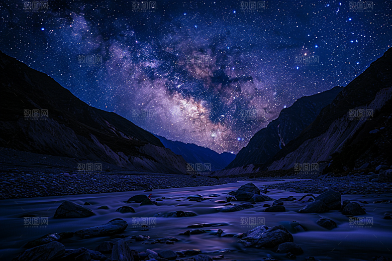 灿烂星空太阳系梦幻素材