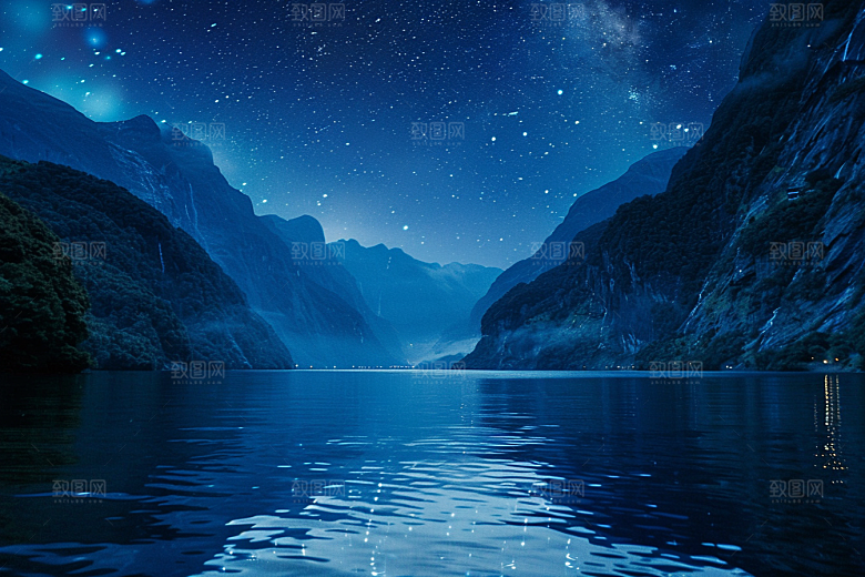 灿烂星空高清星辰素材