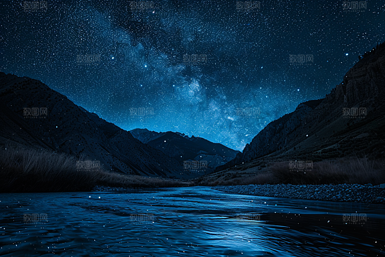 灿烂星空星辰太阳系素材