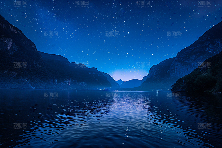 灿烂星空天空浪漫素材