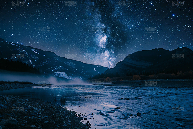 灿烂星空太阳系宇宙素材