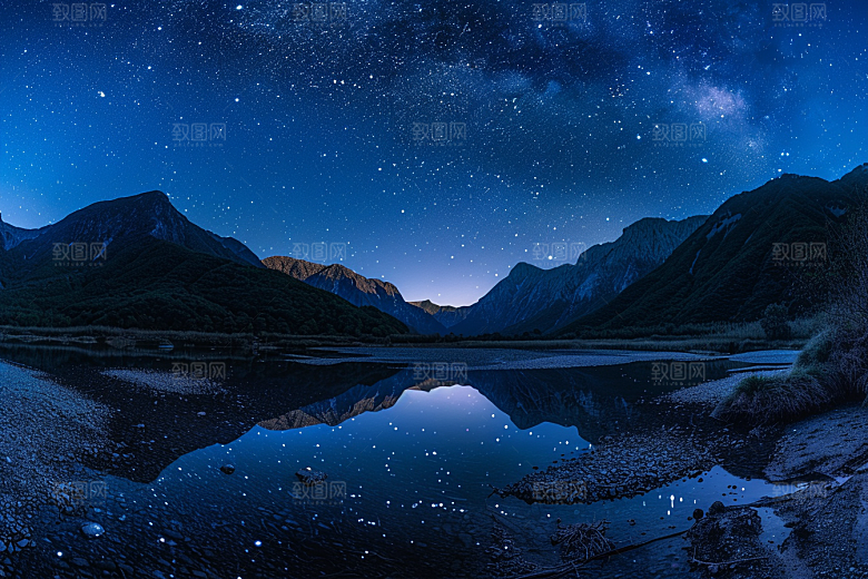 灿烂星空梦幻星辰素材