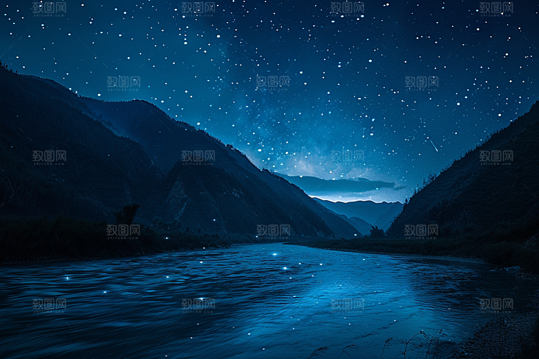 灿烂星空高清太阳系素材