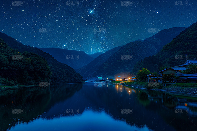 灿烂星空梦幻唯美素材