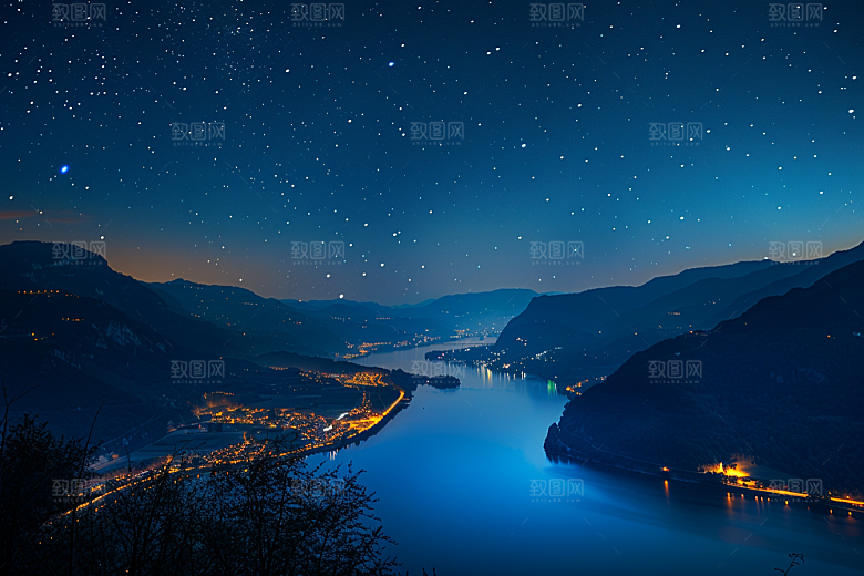 灿烂星空宇宙天空素材