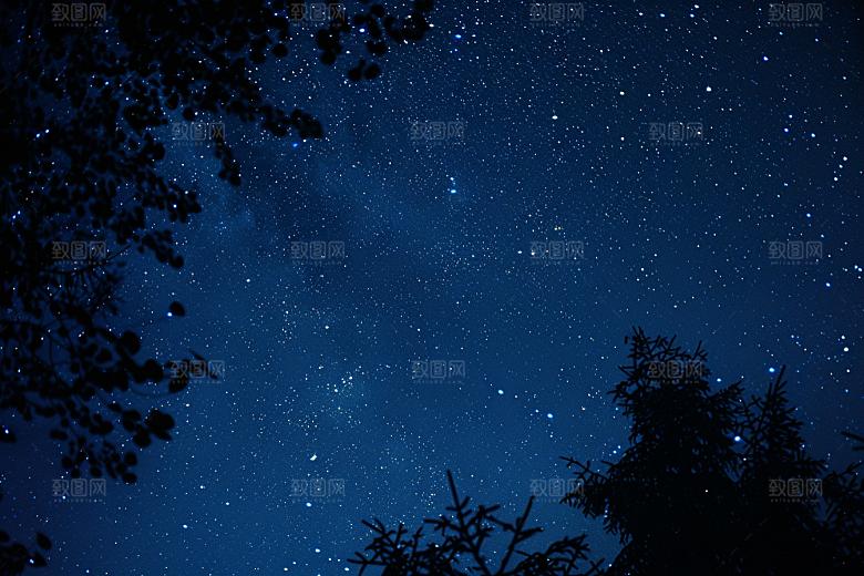 灿烂星空唯美星辰素材