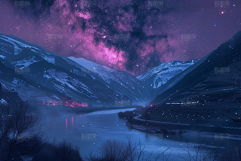灿烂星空高清唯美素材