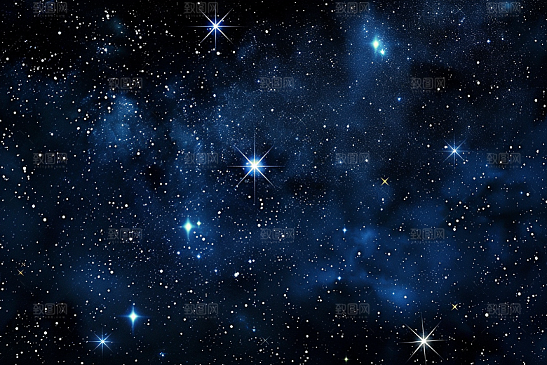 灿烂星空天空夜晚素材