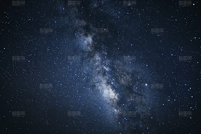 灿烂星空夜景高清素材