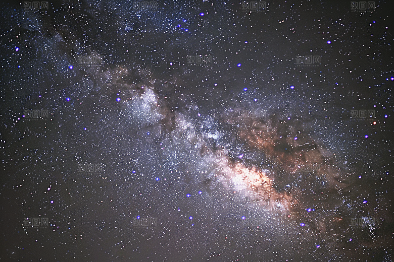 灿烂星空天空梦幻素材