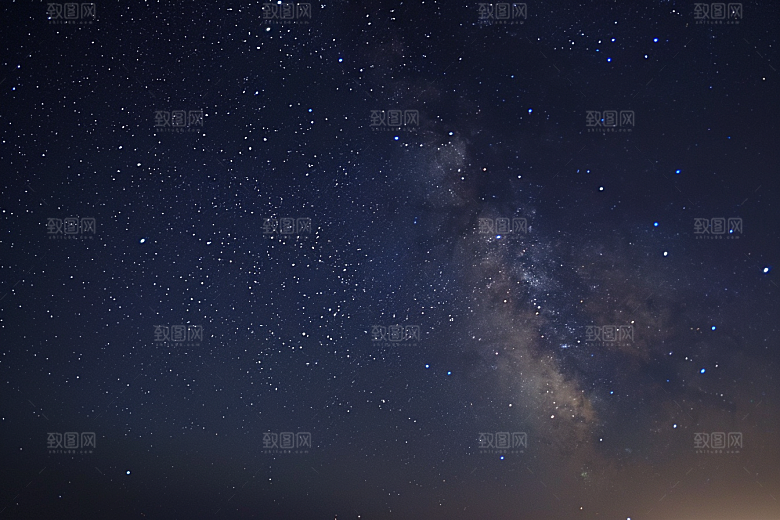 灿烂星空银河高清素材