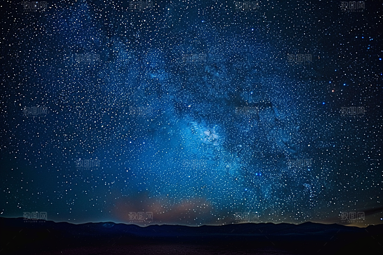灿烂星空宇宙银河素材