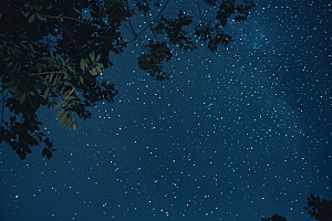 灿烂星空星辰天空素材