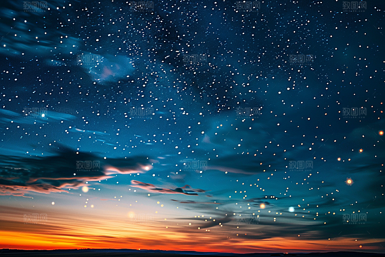 灿烂星空梦幻高清素材