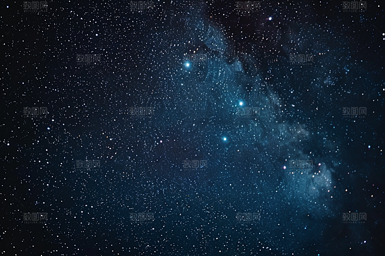 灿烂星空夜晚宇宙素材