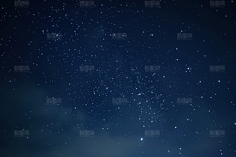 灿烂星空高清夜景素材