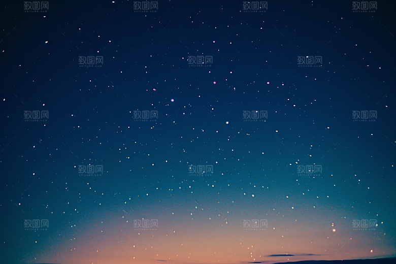 灿烂星空宇宙夜景素材