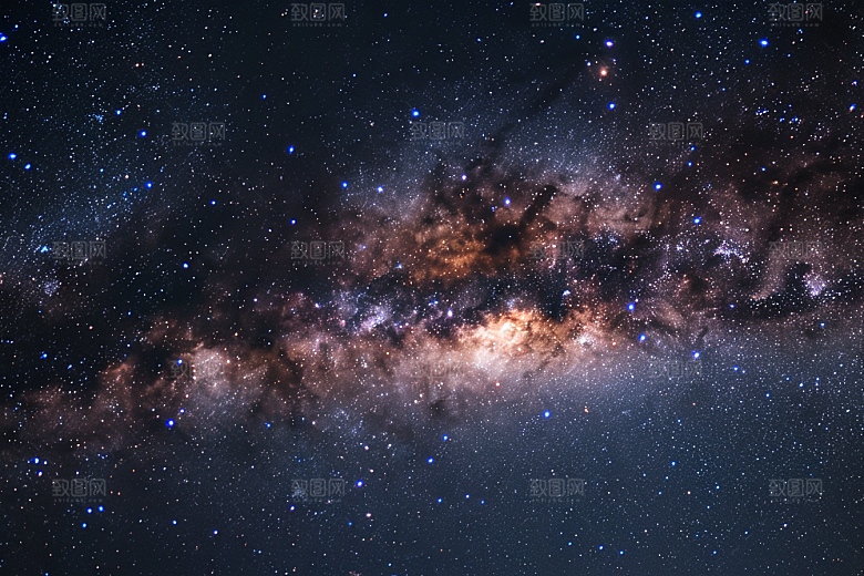 灿烂星空天空唯美素材