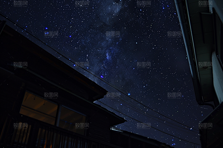 灿烂星空高清浪漫素材