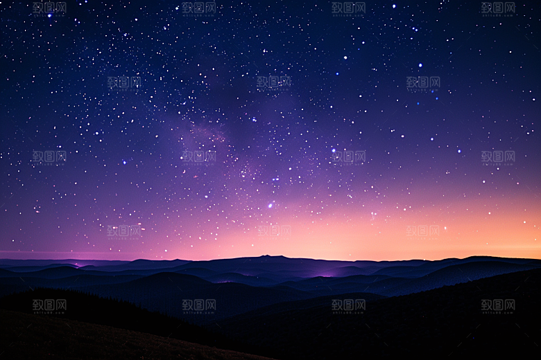 灿烂星空唯美太阳系素材