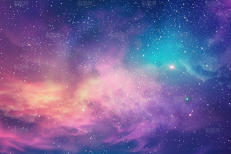 灿烂星空天空星辰素材