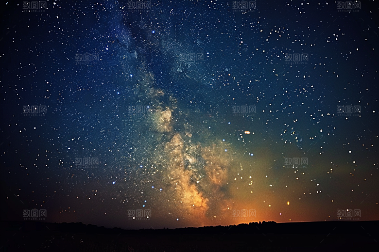 灿烂星空唯美梦幻素材