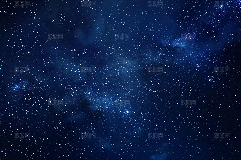 灿烂星空夜晚唯美素材