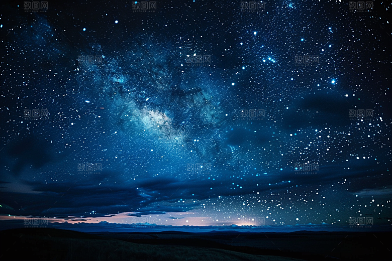 灿烂星空梦幻太阳系素材