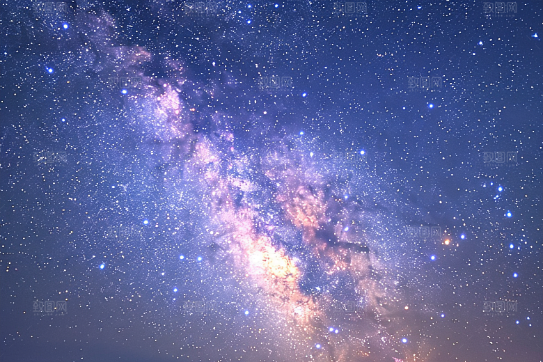 灿烂星空浪漫高清素材