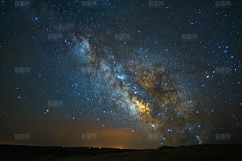 灿烂星空浪漫梦幻素材