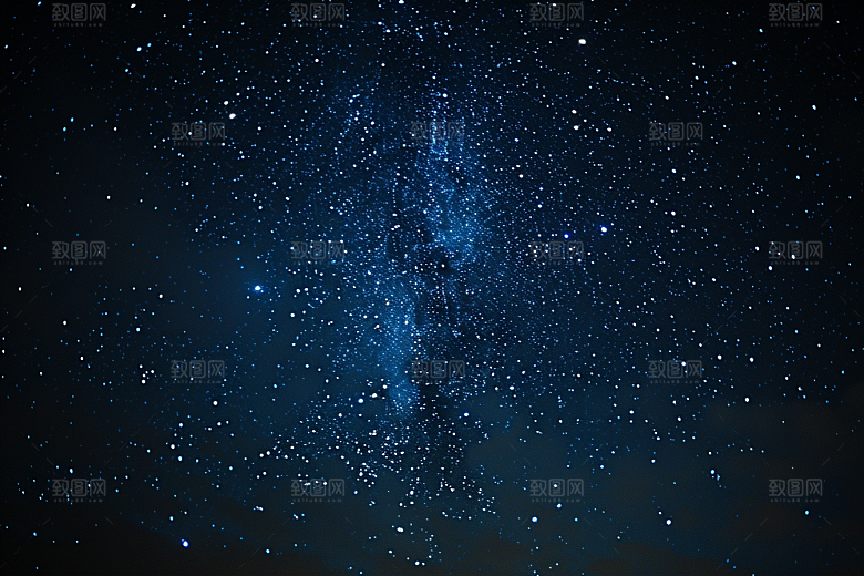 灿烂星空银河夜晚素材