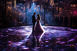 星空婚礼布置浪漫效果图