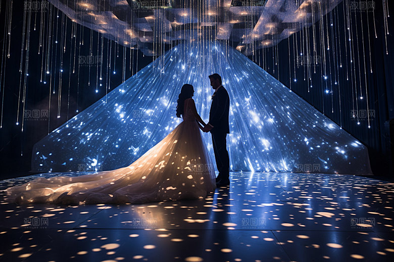 星空婚礼梦幻浪漫效果图