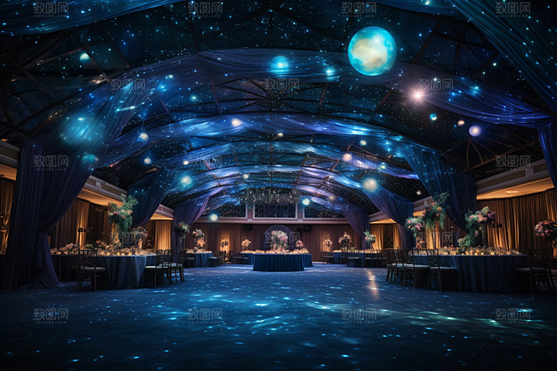星空婚礼梦幻唯美效果图