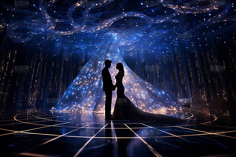 星空婚礼浪漫唯美效果图