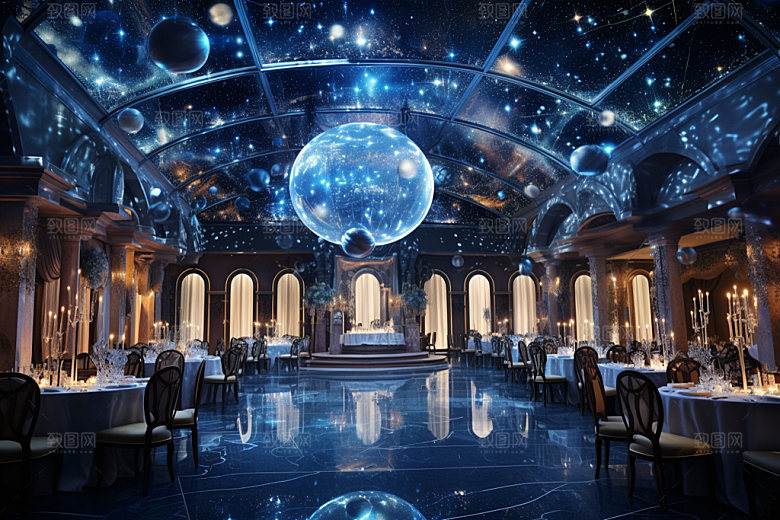 星空婚礼浪漫梦幻效果图