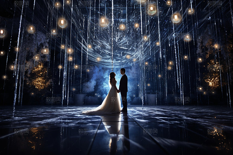 星空婚礼室内唯美效果图