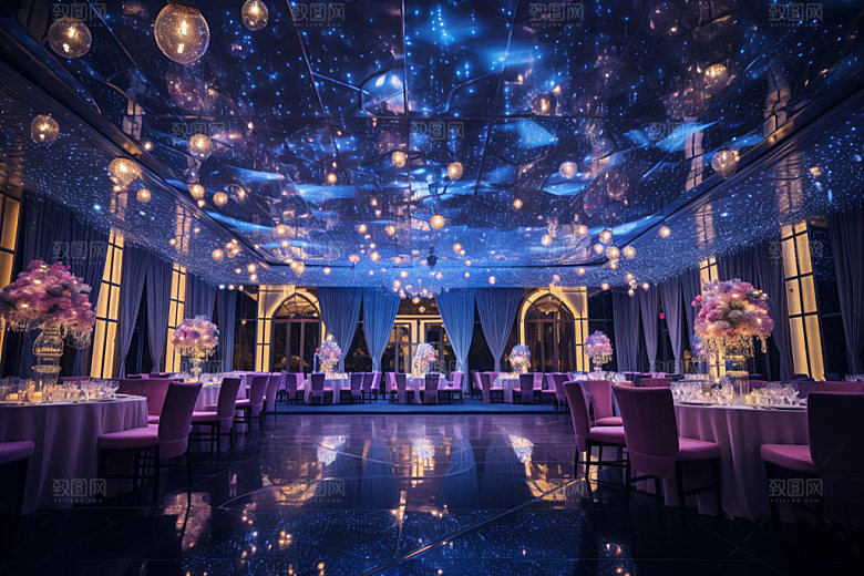 星空婚礼唯美浪漫效果图