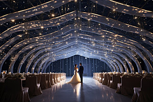 星空婚礼氛围浪漫效果图