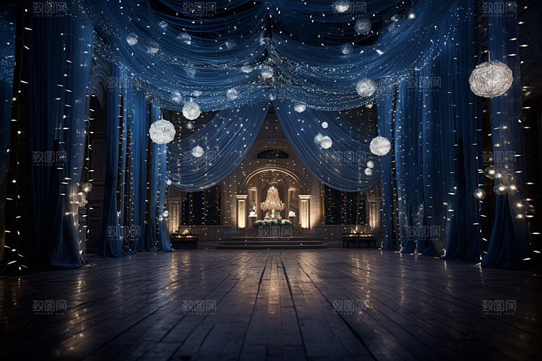 星空婚礼梦幻布置效果图