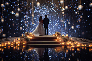 星空婚礼浪漫氛围效果图