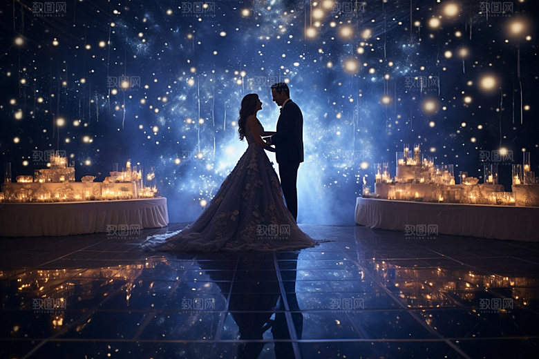 星空婚礼梦幻唯美效果图